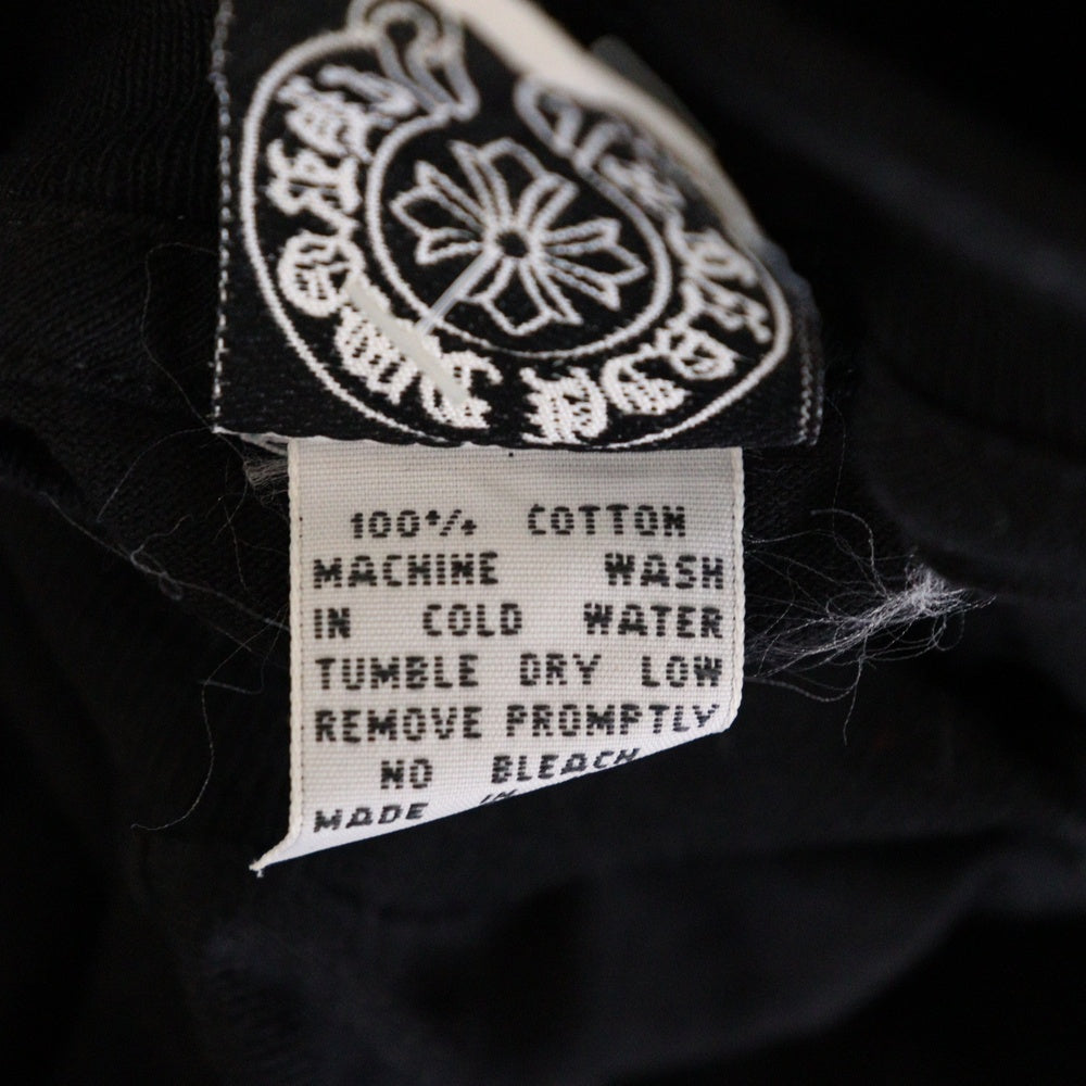 CHROME HEARTS(クロムハーツ) OLD Dagger logo L/S Tee オールドモデル ダガーロゴプリント長袖Tシャツ ブラック