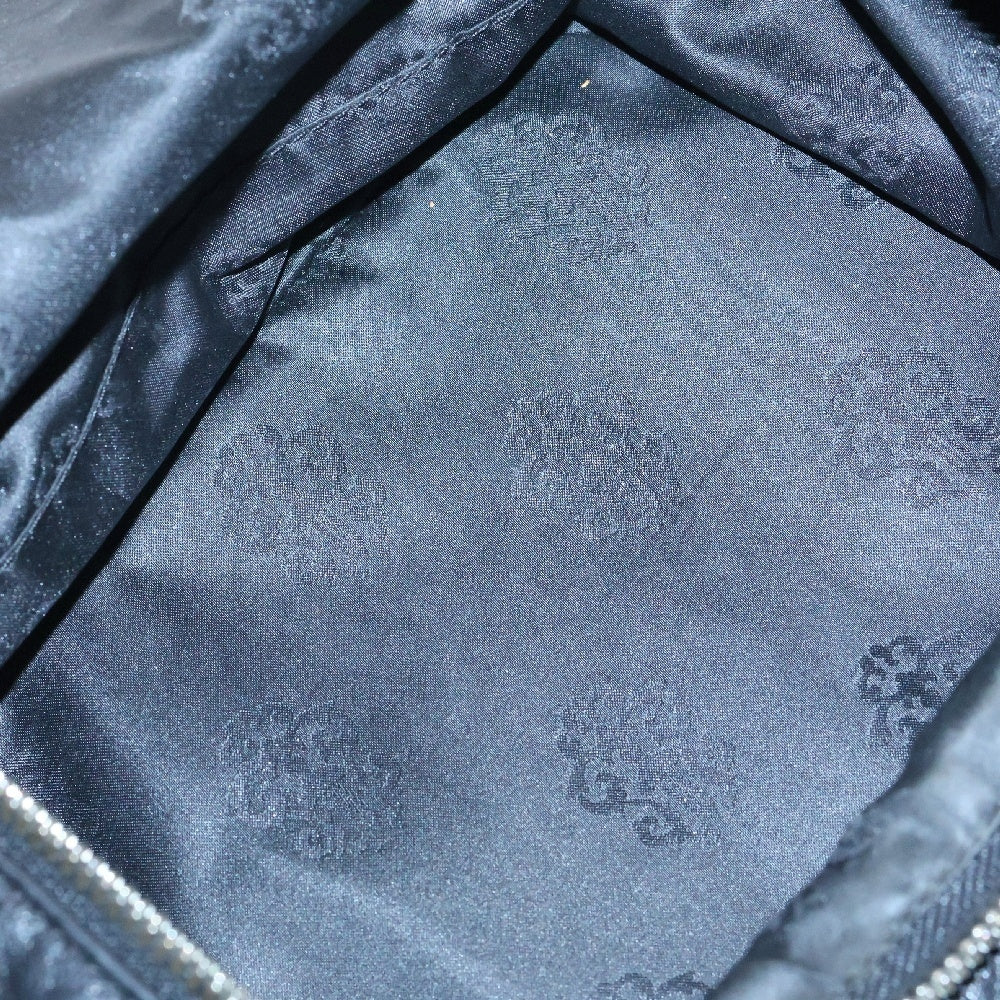 CHROME HEARTS(クロムハーツ) TLTRY DFFL LTHR 3CEME TOILETRY DUFFLE トイレトリー 3セメタリー クロスパッチ レザーダッフル セカンドバッグ クラッチバッグ ブラック/シルバー
