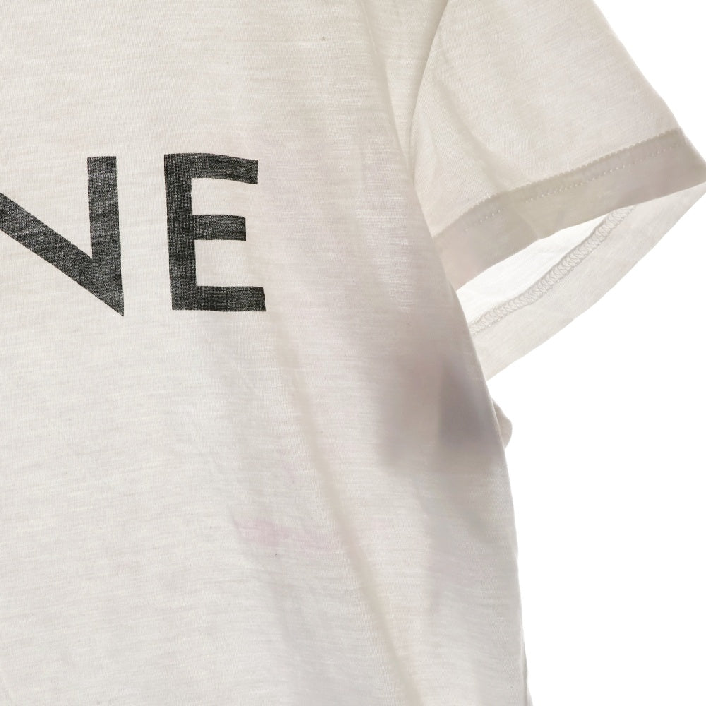 CELINE(セリーヌ) Logo Print S/S Tee X237370E ロゴプリント 半袖Tシャツ カットソー ホワイト