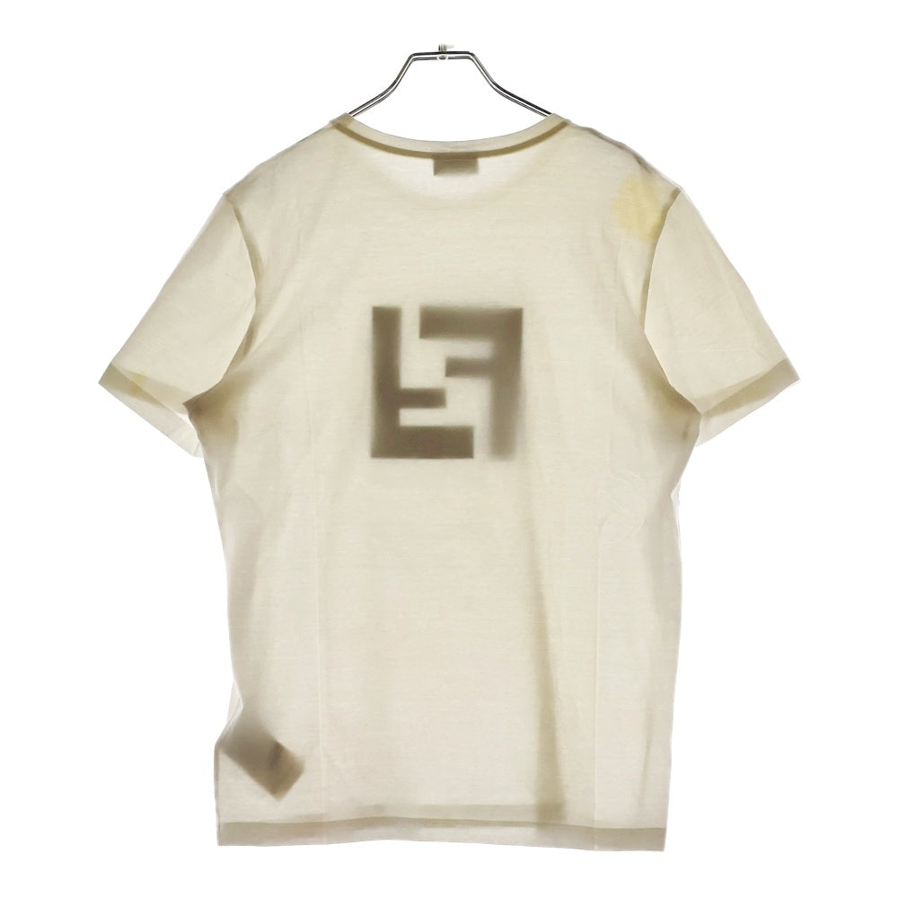 FENDI(フェンディ) FF Logo S/S Tee FAF532 FFロゴ 半袖Tシャツ カットソー ホワイト