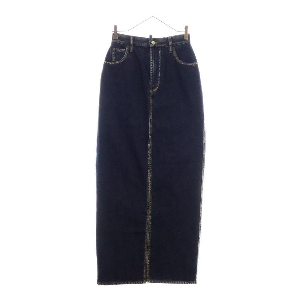 DSQUARED2(ディースクエアード) Denim Long Skirt S75MA0653 デニム ロングスカート ボトムス レディース インディゴ