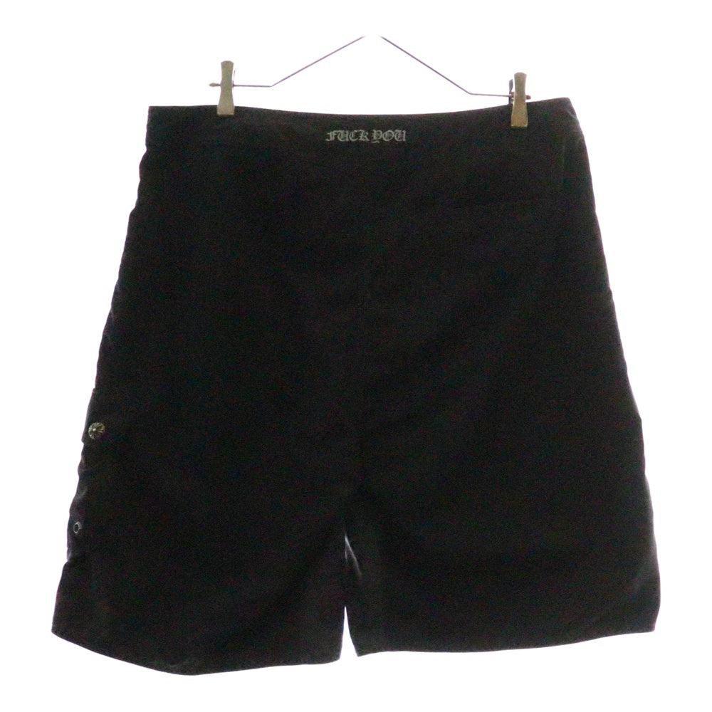 CHROME HEARTS(クロムハーツ) CHプラスレザーパッチラベル付きスイムハーフパンツ ブラック