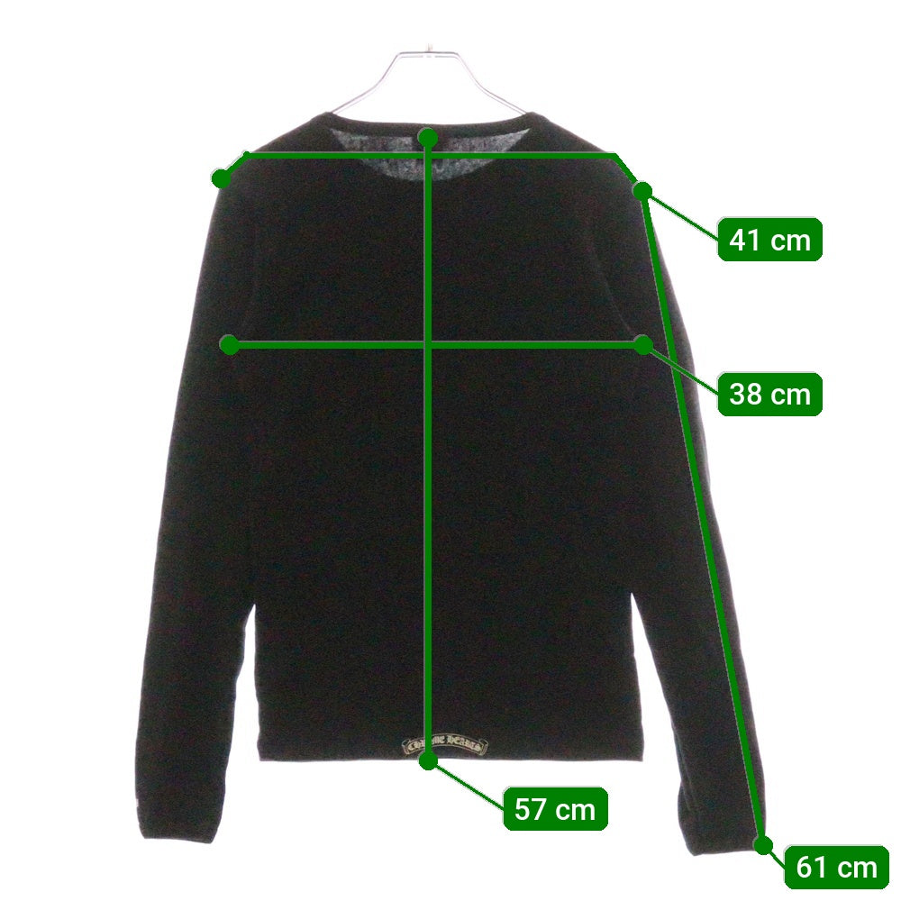 CHROME HEARTS(クロムハーツ) CH L/S /1 アームプリント ロングスリーブカットソー 長袖Tシャツ ブラック