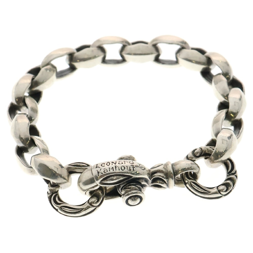 LEONARD KAMHOUT(レナードカムホート) SILK LINK BRACELET クレーンサークル シルクリンク シルバーブレスレット