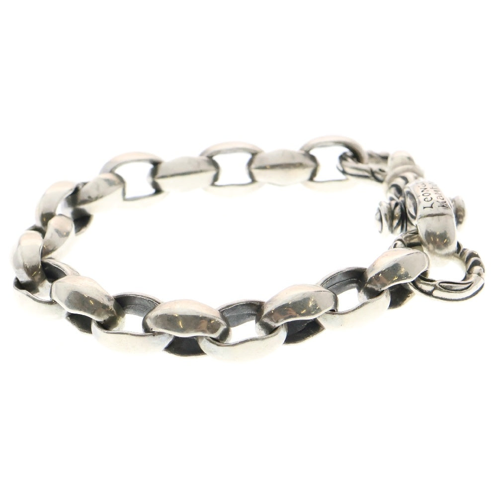 LEONARD KAMHOUT(レナードカムホート) SILK LINK BRACELET クレーンサークル シルクリンク シルバーブレスレット
