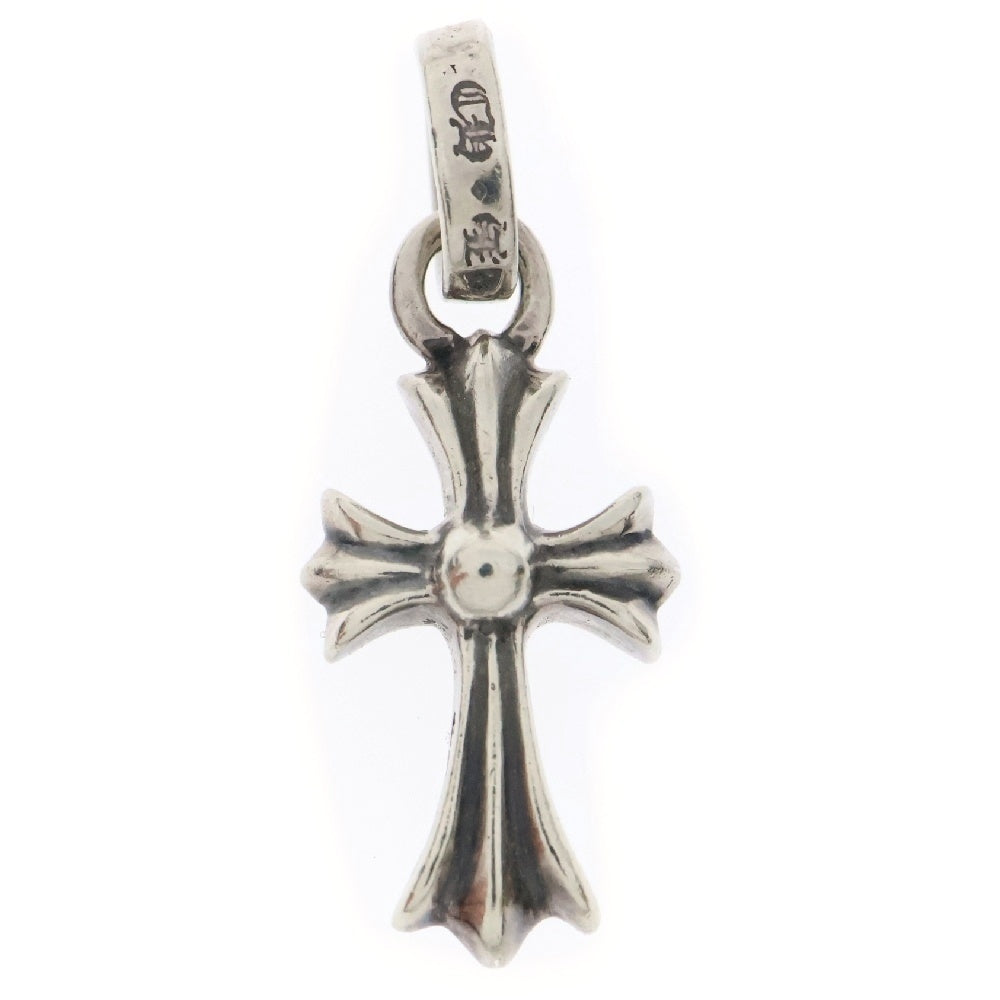 CHROME HEARTS(クロムハーツ) CRS BBYFAT P SAP ベイビーファットクロス PAVEサファイア ペンダントトップ シルバー BCA236