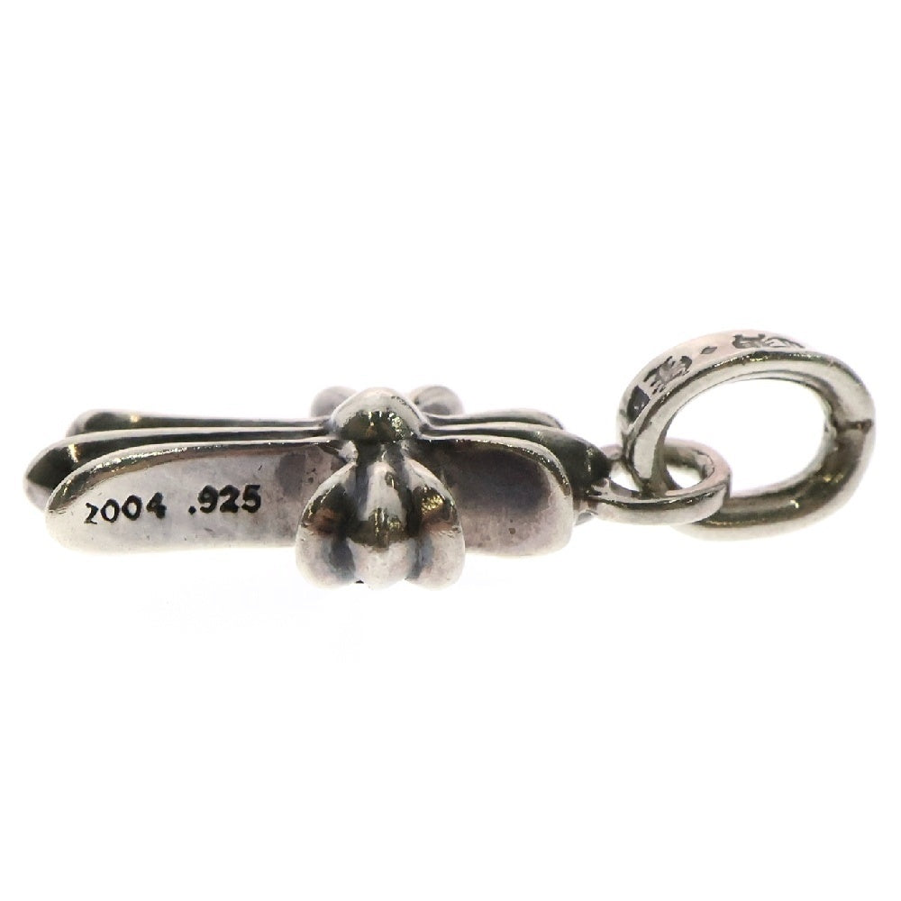 CHROME HEARTS(クロムハーツ) CRS BBYFAT P SAP ベイビーファットクロス PAVEサファイア ペンダントトップ シルバー BCA236