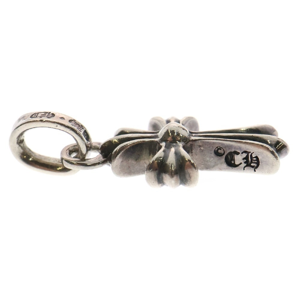 CHROME HEARTS(クロムハーツ) CRS BBYFAT P SAP ベイビーファットクロス PAVEサファイア ペンダントトップ シルバー BCA236