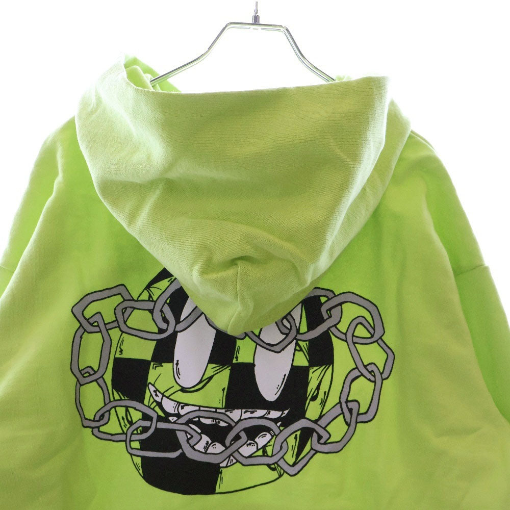 CHROME HEARTS(クロムハーツ) 22AW ×MATTY BOY PPO CHAIN GAME HOODIE ×マッティボーイ チェーンゲームプリント プルオーバーフーディ スウェットパーカー イエロー