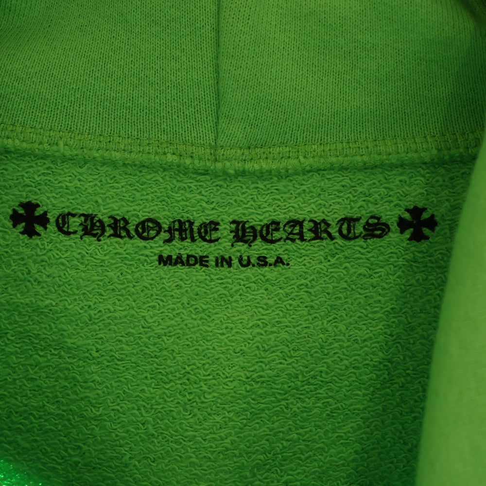 CHROME HEARTS(クロムハーツ) 21AW ×MATTY BOY PPO SEXRCD GRN HD PLVR sex recordsプリントパーカー グリーン