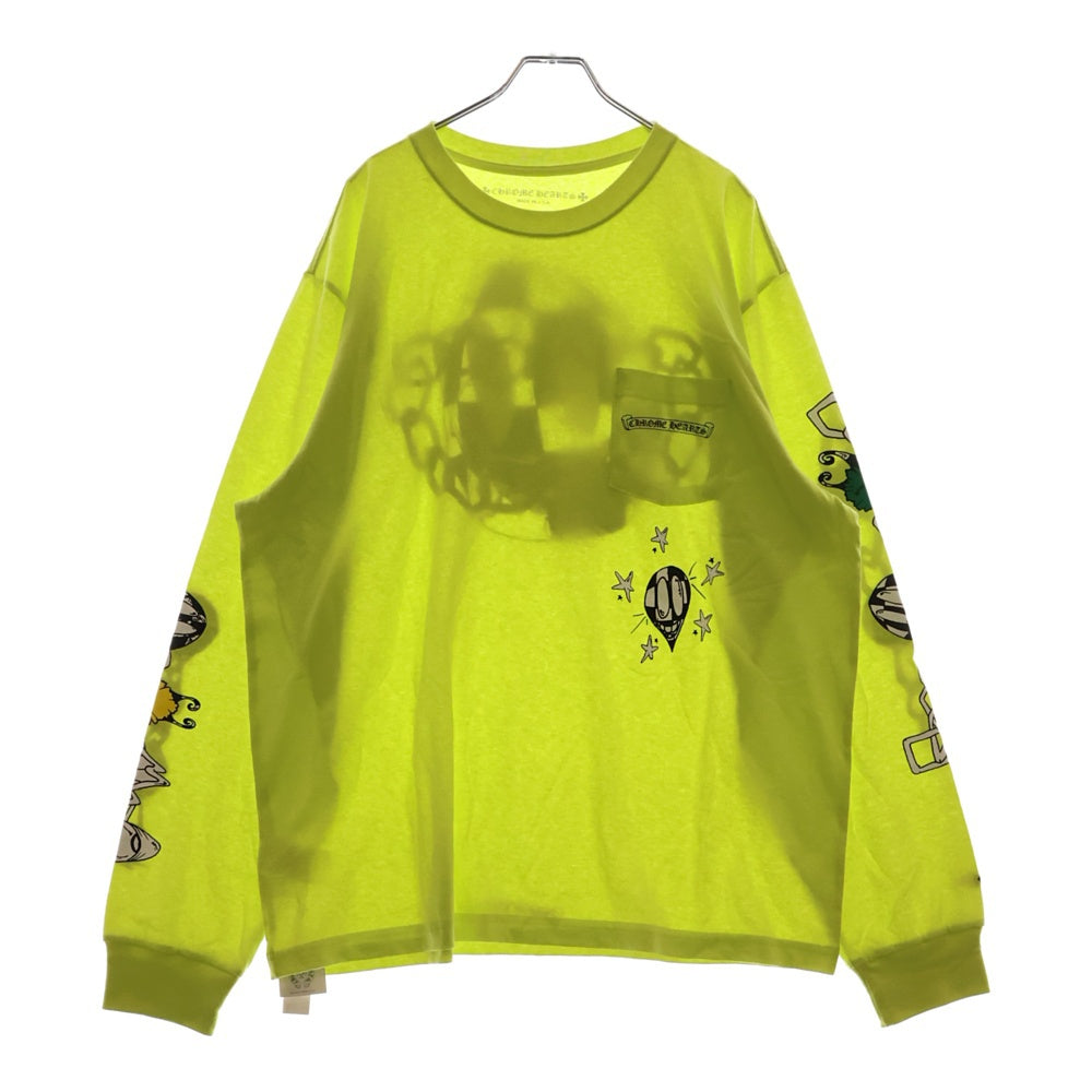 CHROME HEARTS(クロムハーツ) PPO HRDWR GRN LS MATTY BOYプリントハードウェア長袖カットソー イエロー