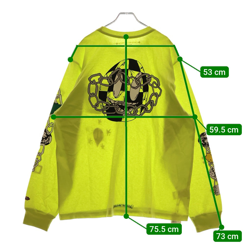 CHROME HEARTS(クロムハーツ) PPO HRDWR GRN LS MATTY BOYプリントハードウェア長袖カットソー イエロー