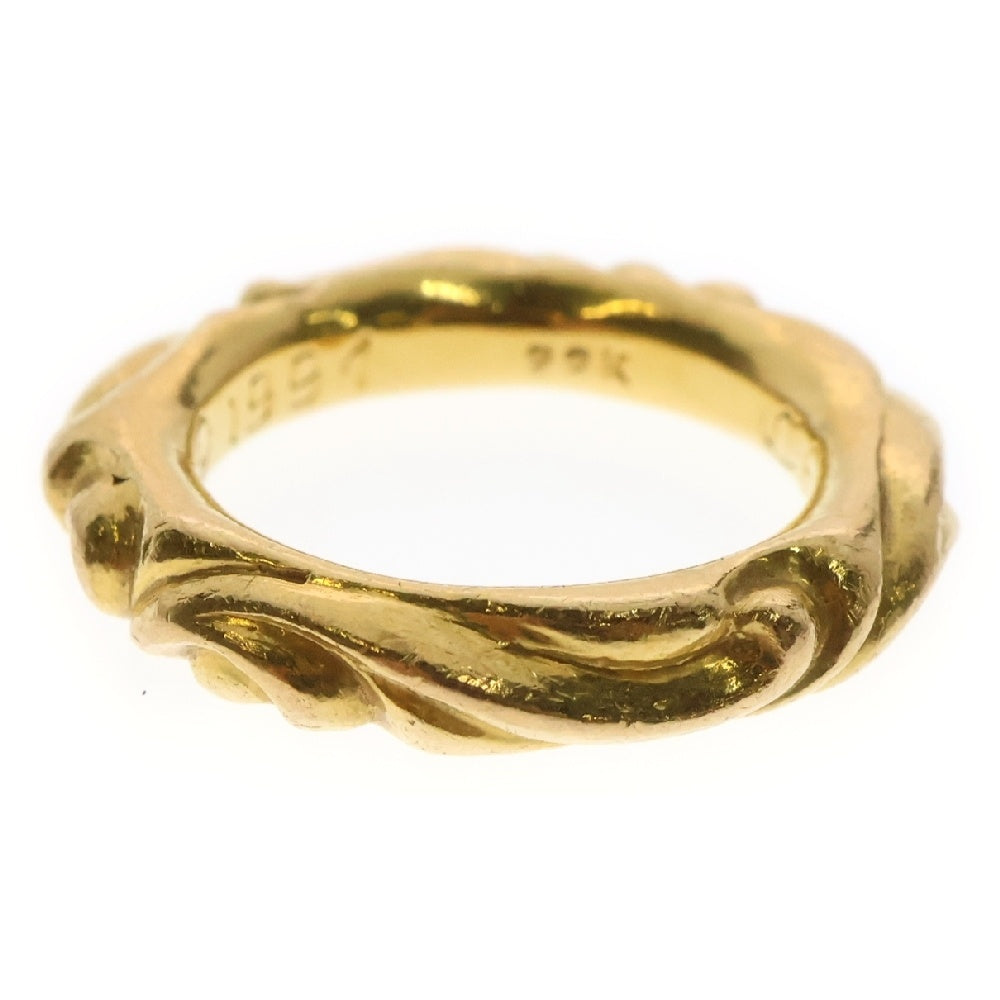 CHROME HEARTS(クロムハーツ) 22K SCRL BAND 22K スクロールバンド リング ゴールド