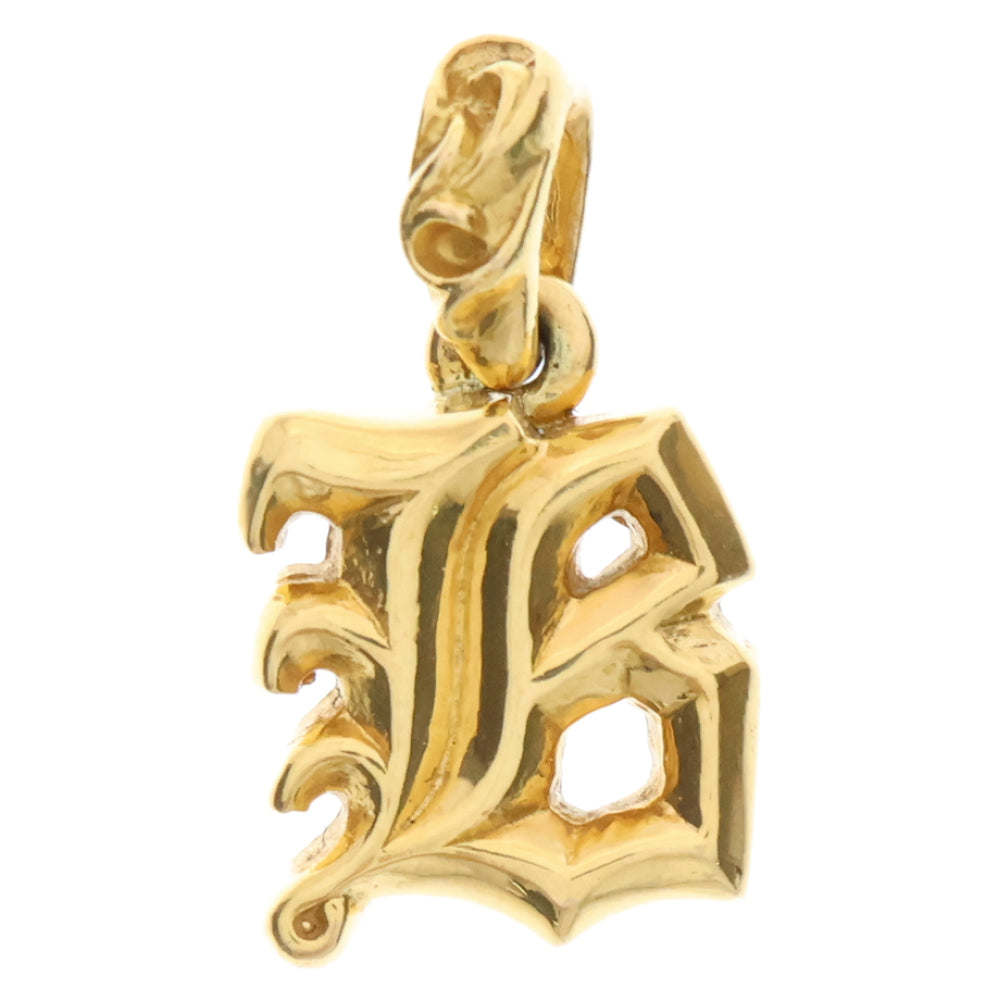 CHROME HEARTS(クロムハーツ) 22K ALPHABET CHARM B アルファベットチャーム ゴールドネックレストップ