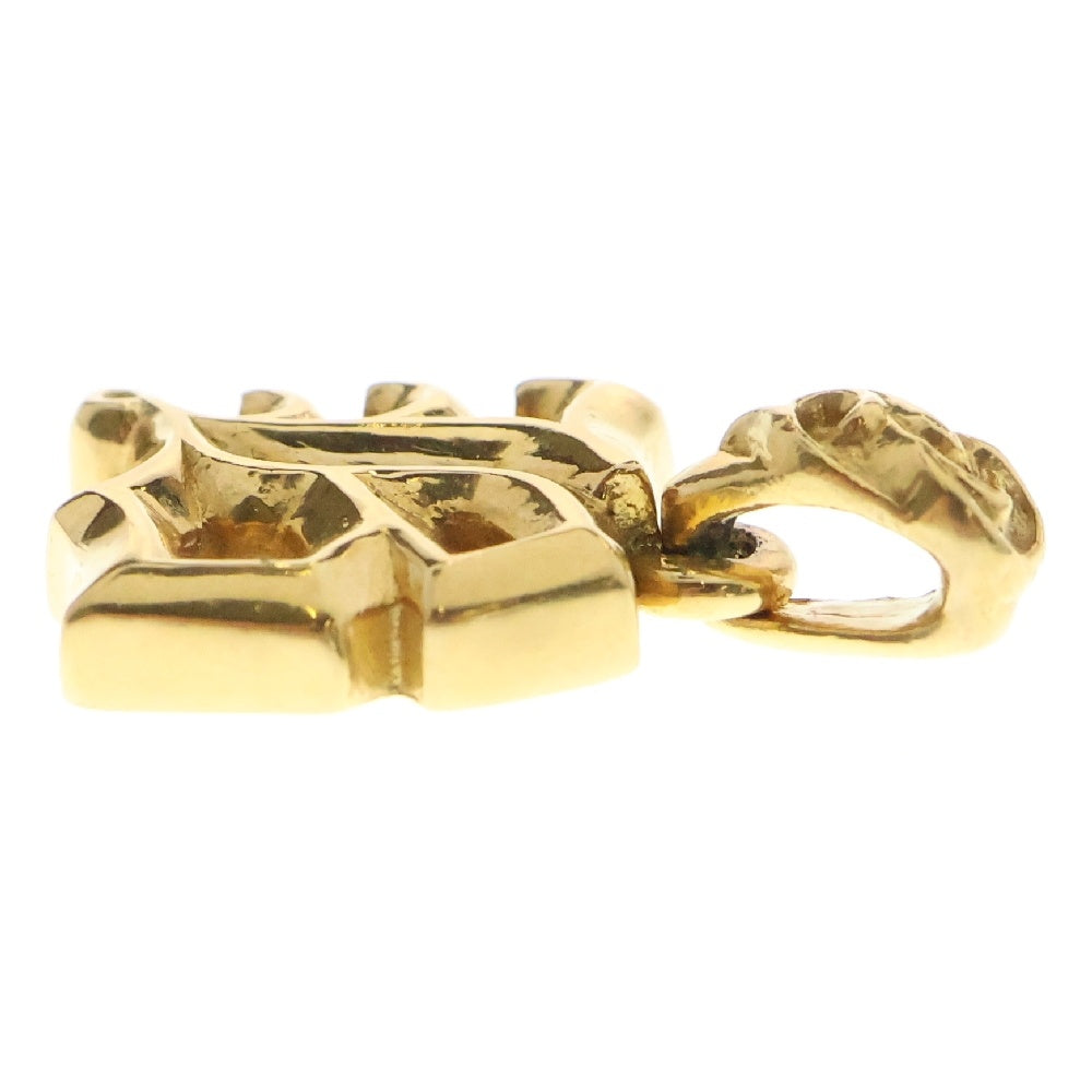 CHROME HEARTS(クロムハーツ) 22K ALPHABET CHARM B アルファベットチャーム ゴールドネックレストップ