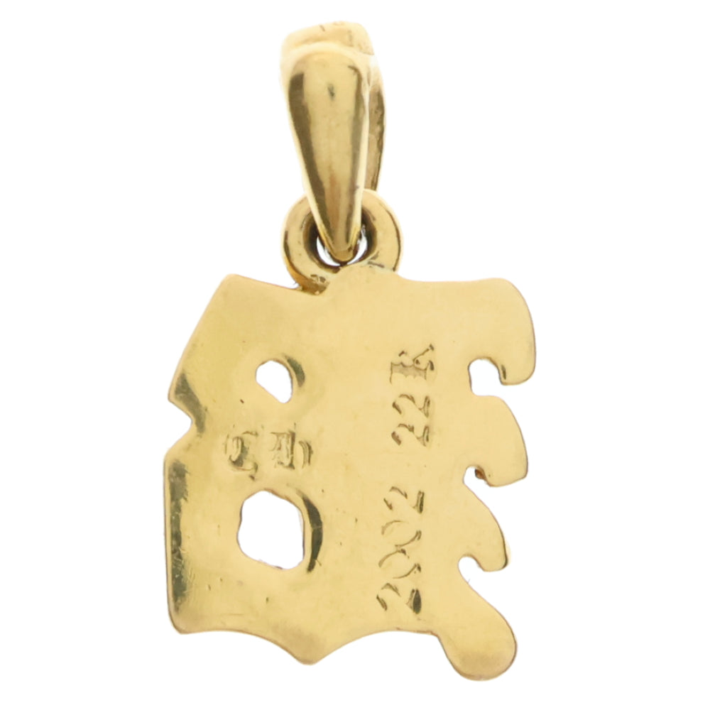 CHROME HEARTS(クロムハーツ) 22K ALPHABET CHARM B アルファベットチャーム ゴールドネックレストップ