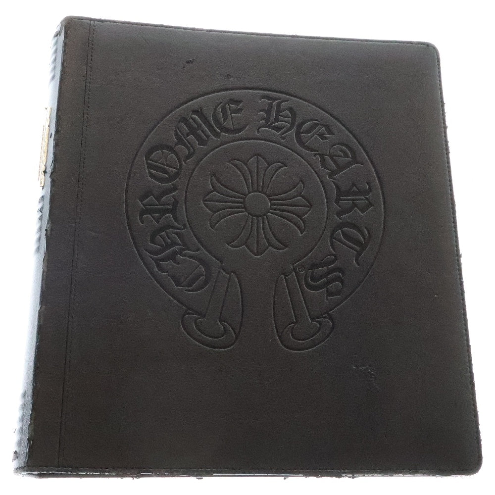 CHROME HEARTS(クロムハーツ) CHプラス ホースシューレザーバインダー ブラック