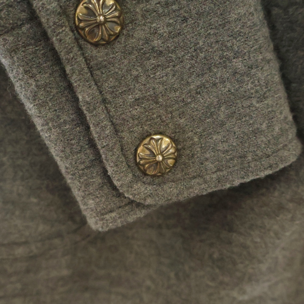 CHROME HEARTS(クロムハーツ) ROLA クロスボールボタンウール長袖シャツ