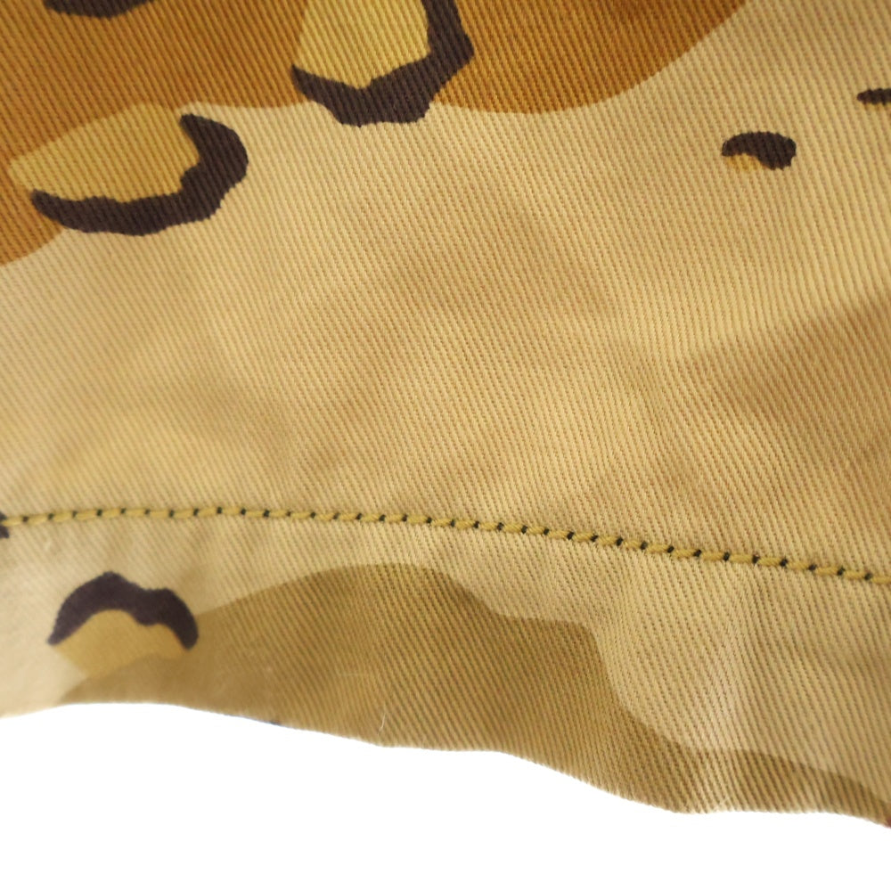 CHROME HEARTS(クロムハーツ) ×Matty Boy Sex Records Short sleeve shirt Camo マッティボーイ クロスボールボタン迷彩カモ半袖シャツ ブラウン