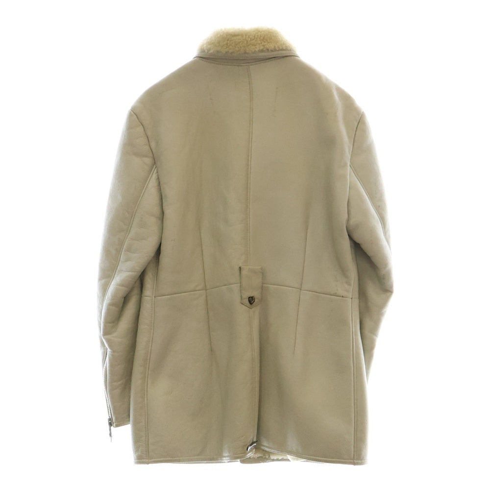 CHROME HEARTS(クロムハーツ) ムートン ハートダガー レザー ジャケット ホワイト