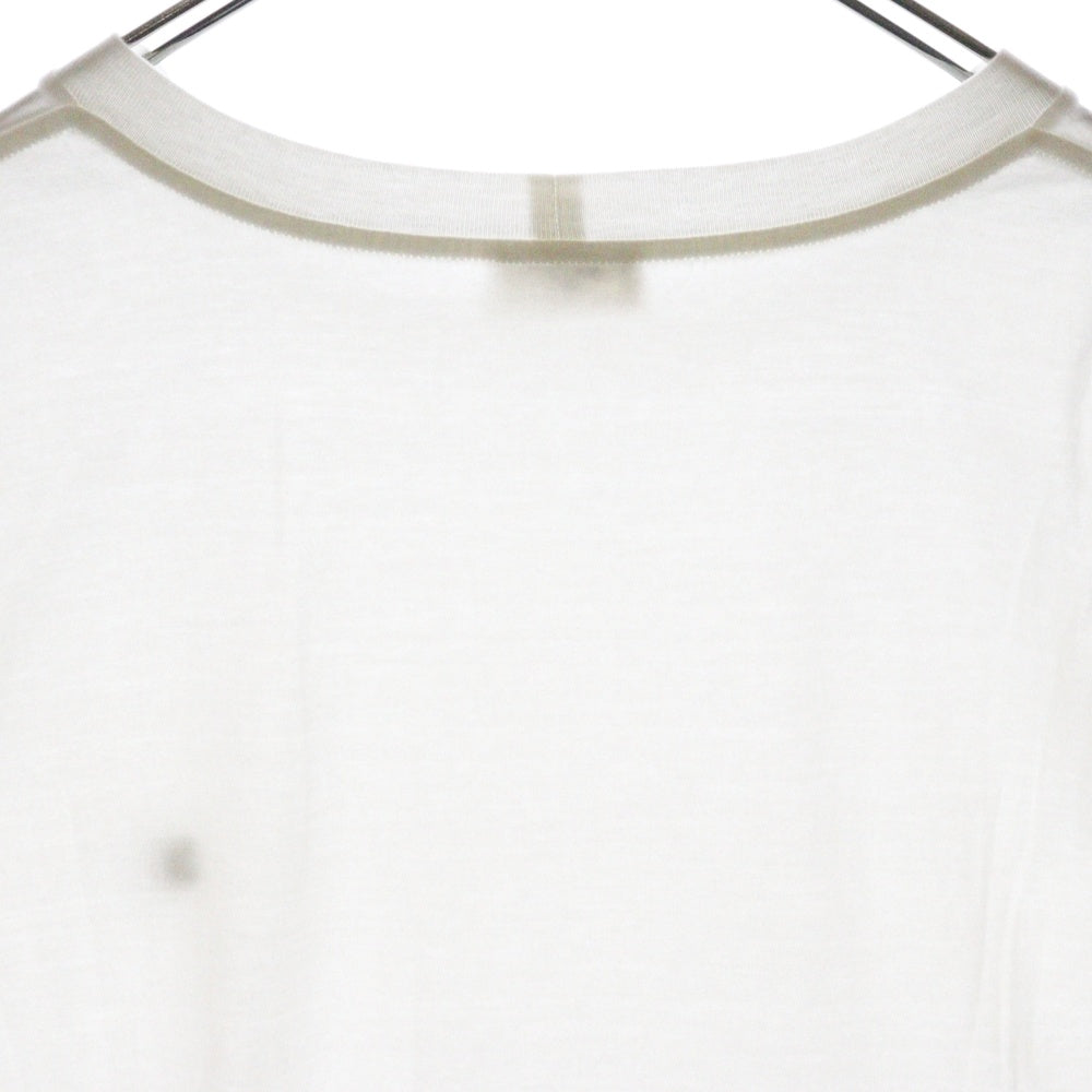 CELINE(セリーヌ) トリオンフ刺繍ロゴ ルーズ 半袖Tシャツ カットソー ホワイト