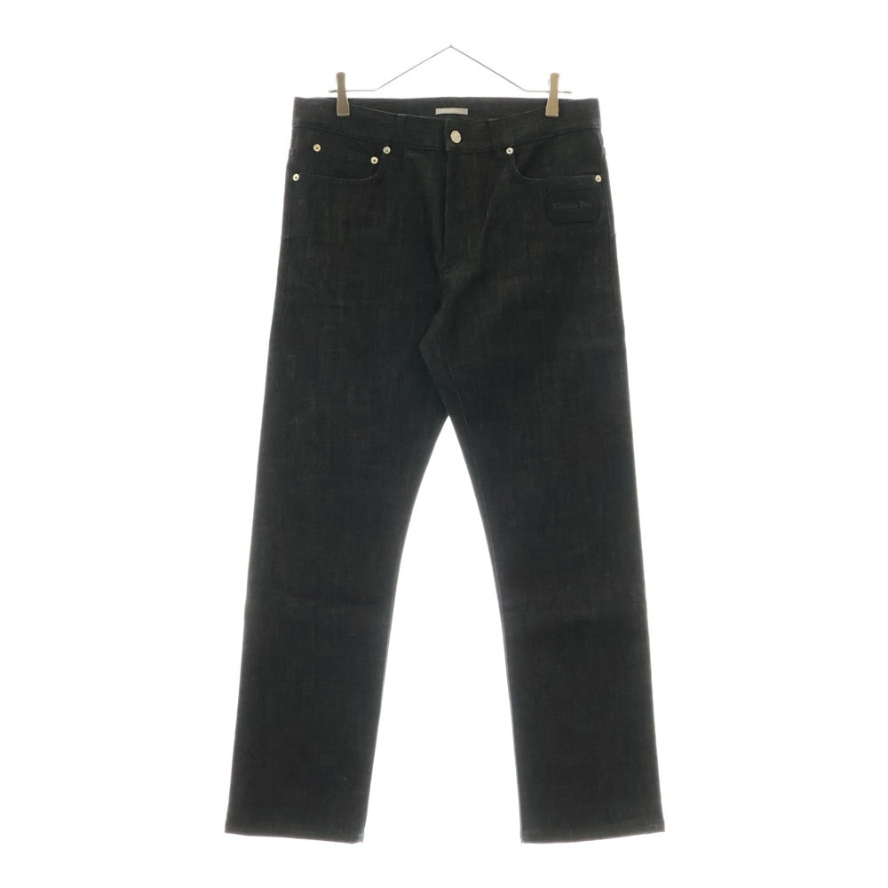 DIOR(ディオール) Logo Stretch Denim 313DS14B315X ロゴワッペン ストレッチデニムパンツ ブラック
