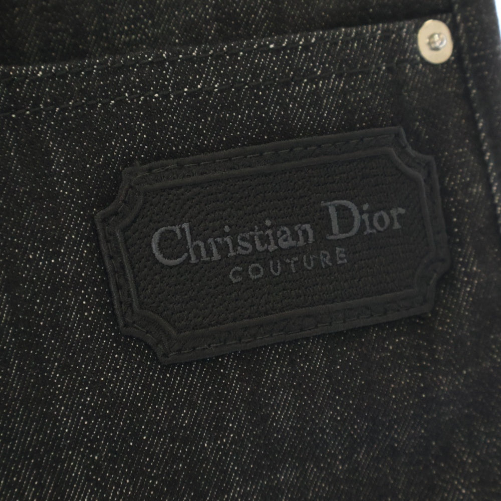 DIOR(ディオール) Logo Stretch Denim 313DS14B315X ロゴワッペン ストレッチデニムパンツ ブラック