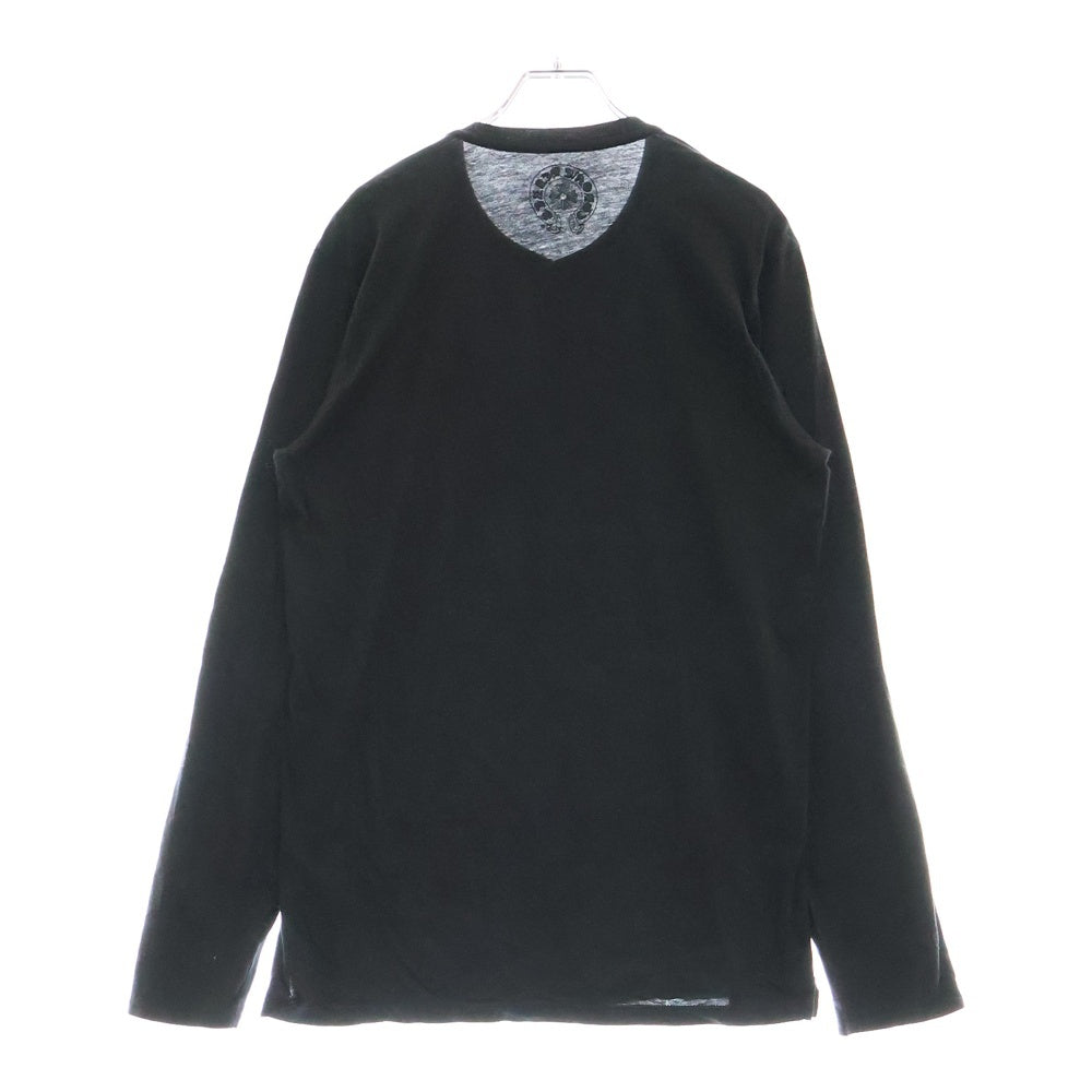 CHROME HEARTS(クロムハーツ) BSフレアボタンヘンリーネック長袖カットソー ブラック