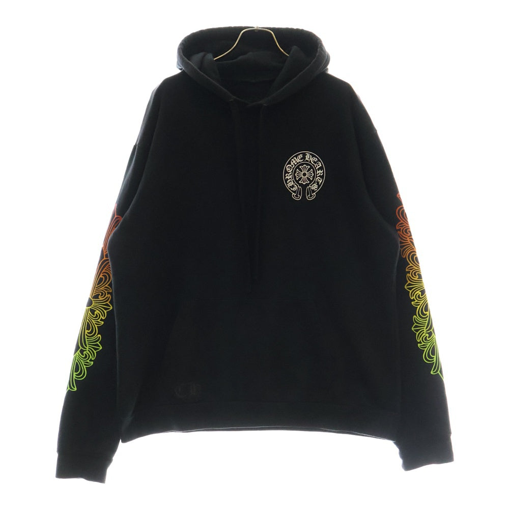 CHROME HEARTS(クロムハーツ) SWTSHRT PLVR グラデーションサークルプリントプルオーバーパーカー ブラック/マルチカラー