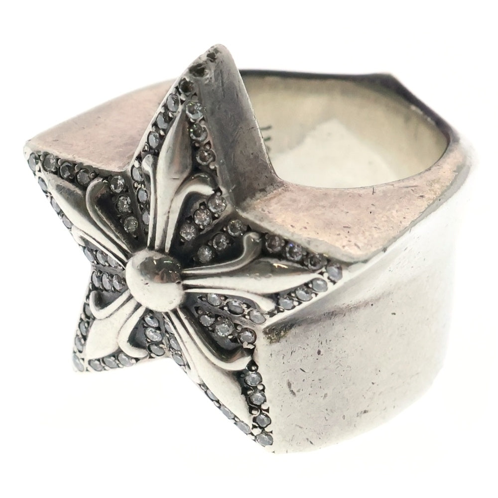 CHROME HEARTS(クロムハーツ) STR LRG P D ラージスター PAVEダイヤ シルバーリング