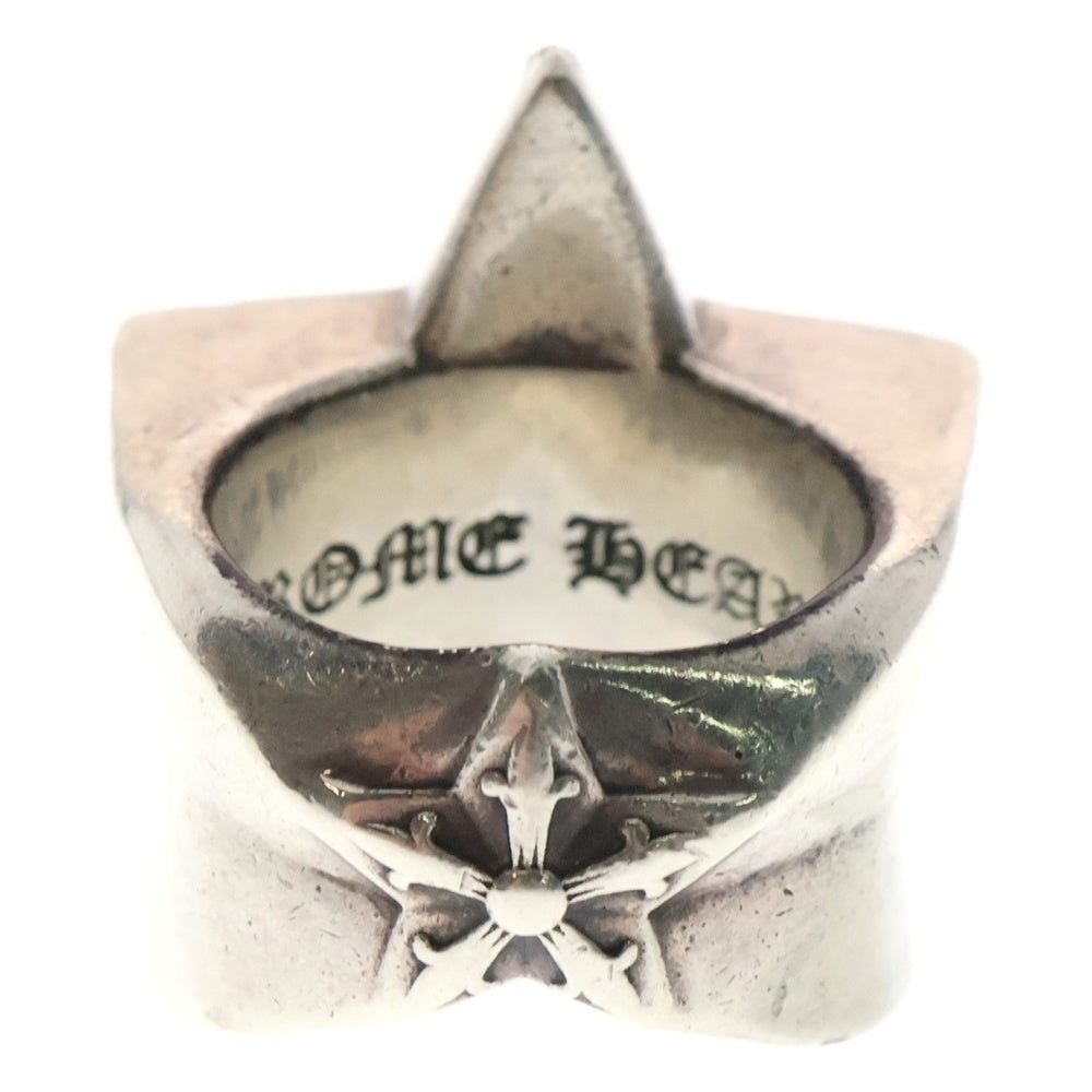 CHROME HEARTS(クロムハーツ) STR LRG P D ラージスター PAVEダイヤ シルバーリング
