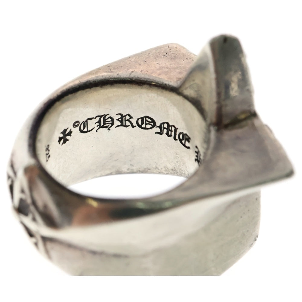 CHROME HEARTS(クロムハーツ) STR LRG P D ラージスター PAVEダイヤ シルバーリング