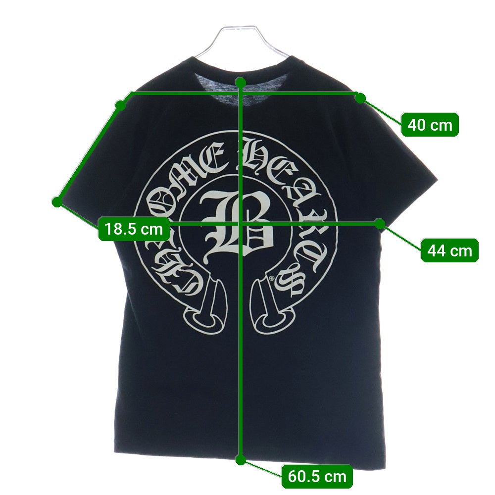 CHROME HEARTS(クロムハーツ) バックベラハディッドホースシュープリント 半袖カットソーTシャツ