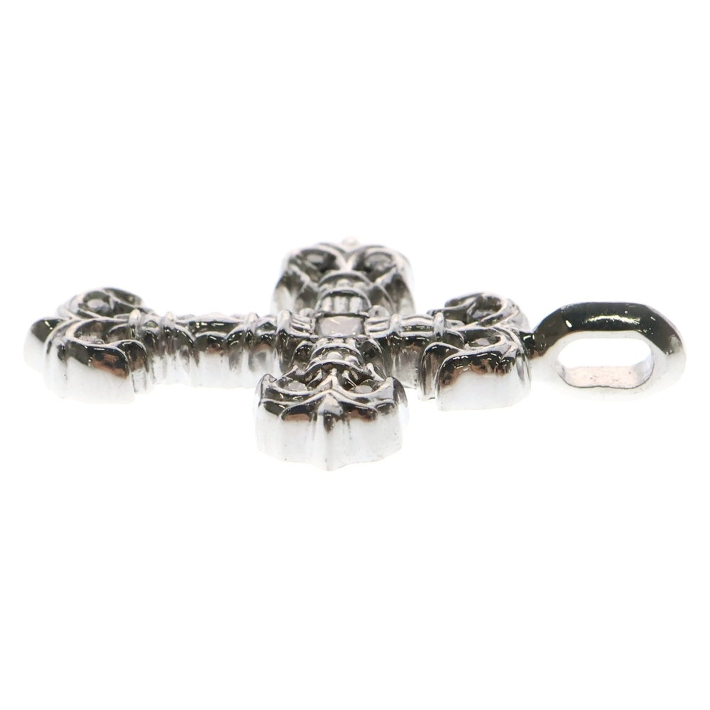 CHROME HEARTS(クロムハーツ) 18K CHARM FILIGREE TINY P DMND タイニーフィリグリー PAVEダイヤ ホワイトゴールドネックレストップ