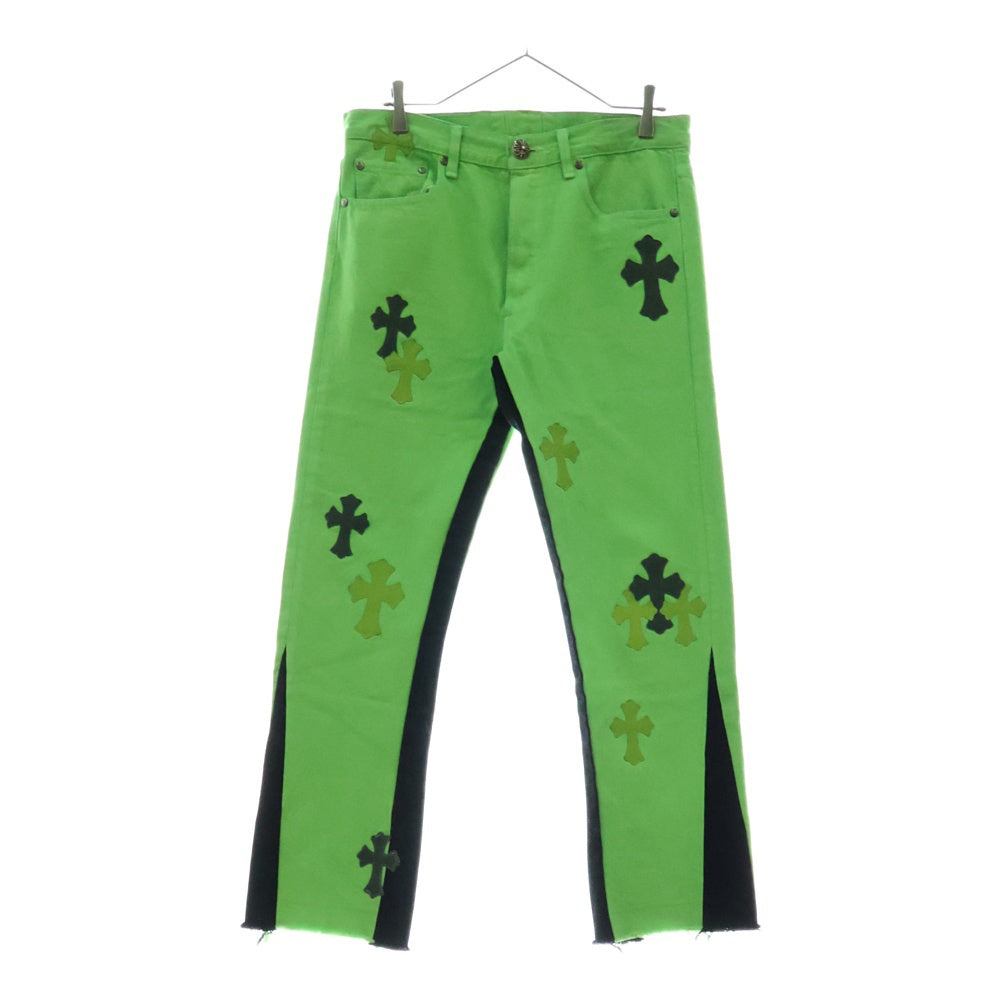 CHROME HEARTS(クロムハーツ) ×GALLERY DEPT クロスパッチ501デニムパンツ グリーン