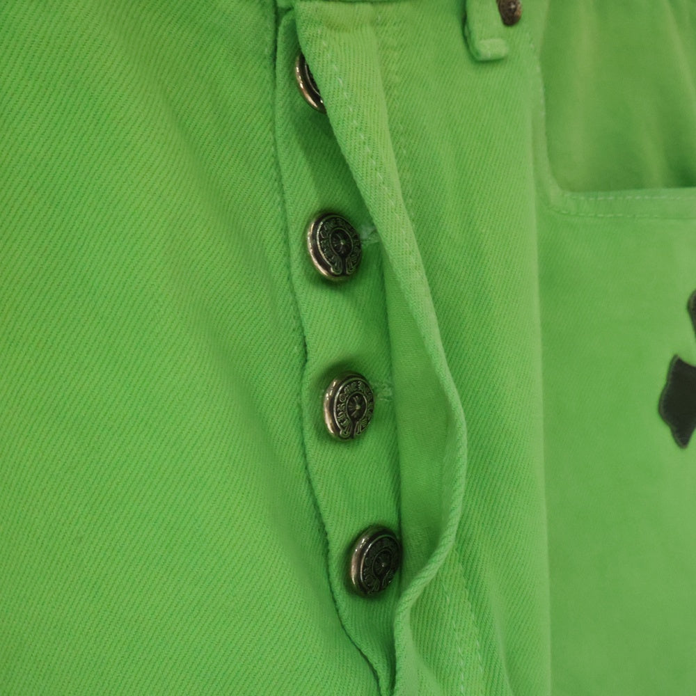 CHROME HEARTS(クロムハーツ) ×GALLERY DEPT クロスパッチ501デニムパンツ グリーン