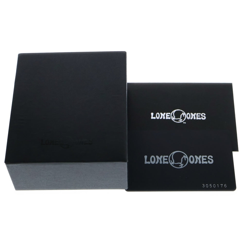LONE ONES(ロンワンズ) キスアンドフローフック ブラックレザーフックネックレス