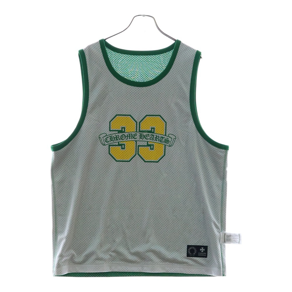 CHROME HEARTS(クロムハーツ) MESH WARM UP JERSEY リバーシブルCHロゴプリントメッシュタンクトップ