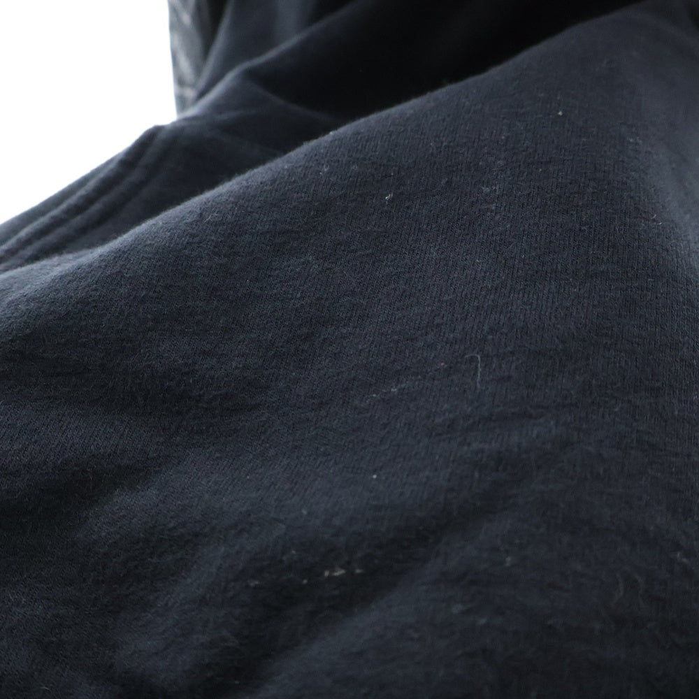 CHROME HEARTS(クロムハーツ) STENCIL HOODIE 袖ステンシル バックホースシュー プリント プルオーバーパーカー フーディー ブラック
