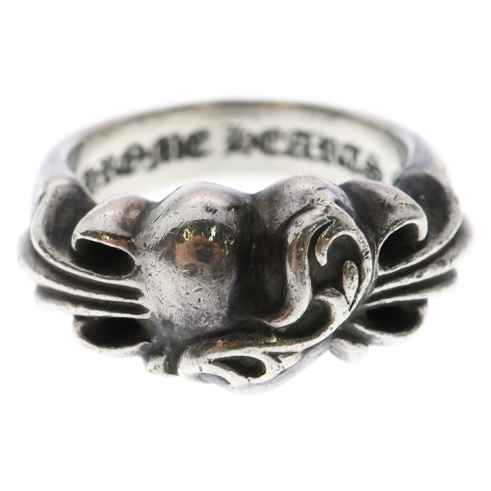 CHROME HEARTS(クロムハーツ) FLRL CRS HRT フローラルハート シルバーリング 19号