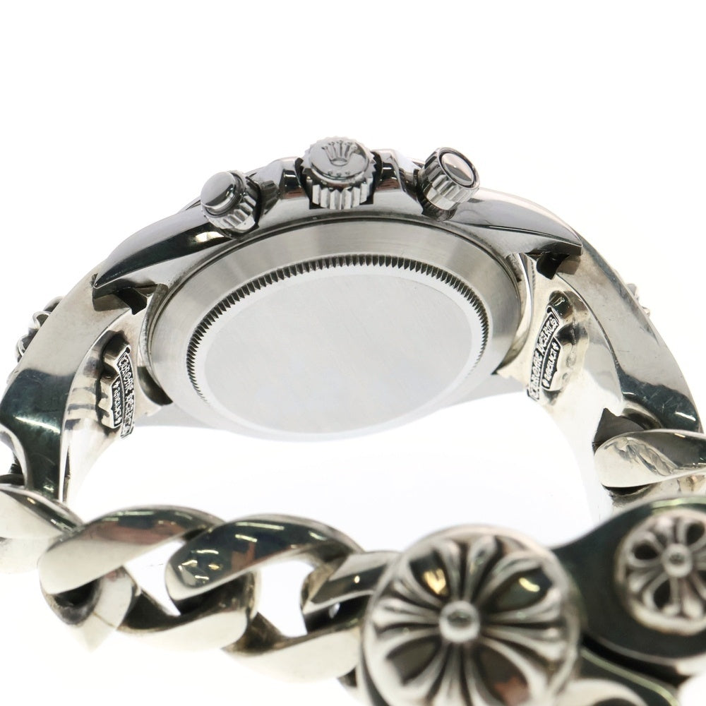 CHROME HEARTS(クロムハーツ) ×ROLEX コスモグラフデイトナ CHXクラシックリンククリップブレスレット腕時計 Ref.16520 シルバー