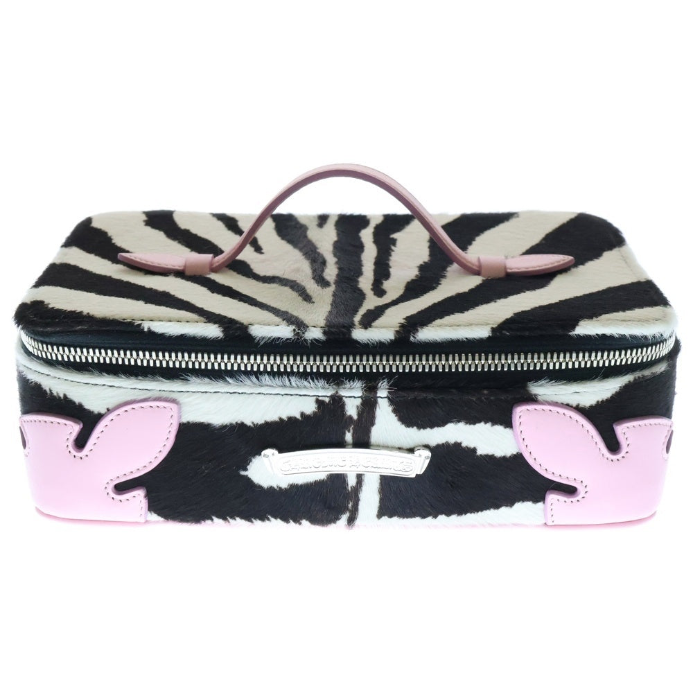 CHROME HEARTS(クロムハーツ) JEWELRY BOX ZEBRA HAWAI LTD ジュエリーボックス ゼブラ ハラコ ハワイ限定 ホワイト/ブラック/ピンク