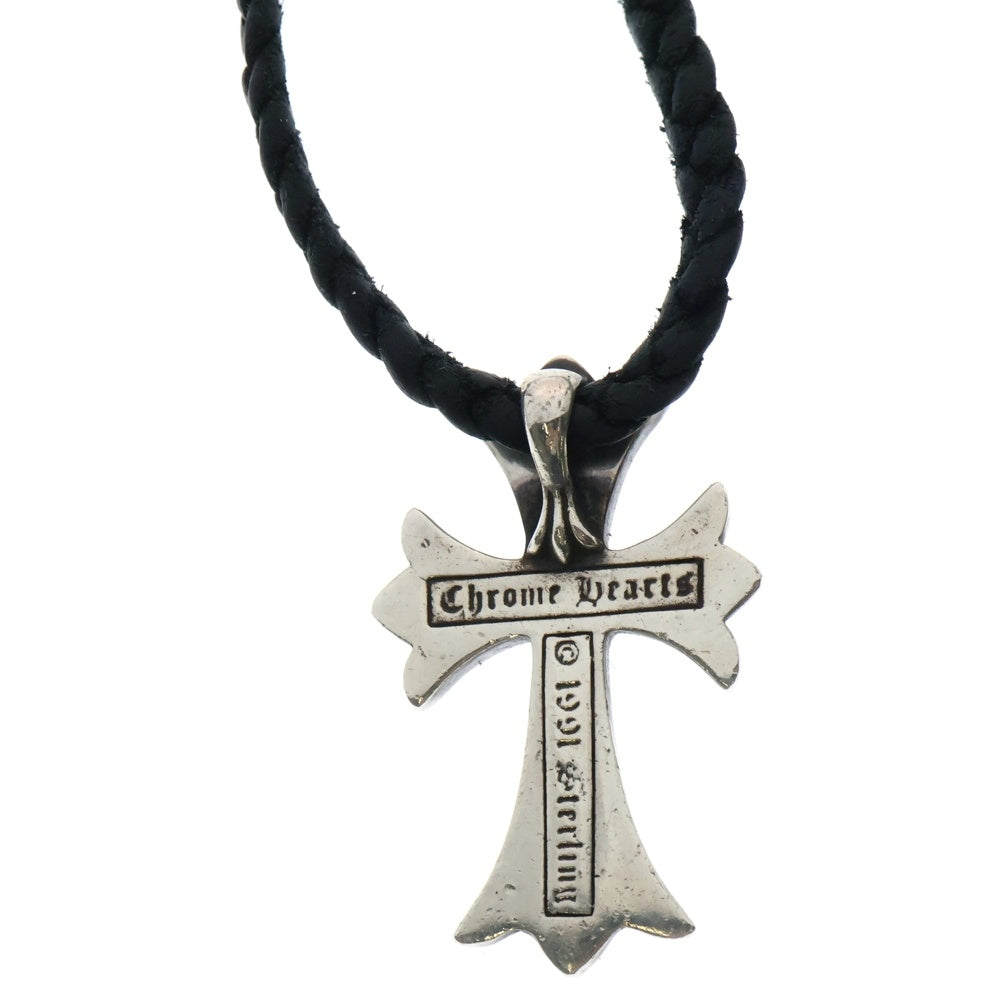 CHROME HEARTS(クロムハーツ) CH CRS SMLスモールCHクロス BC ボロチップブレイド ネックレス シルバー BCA220