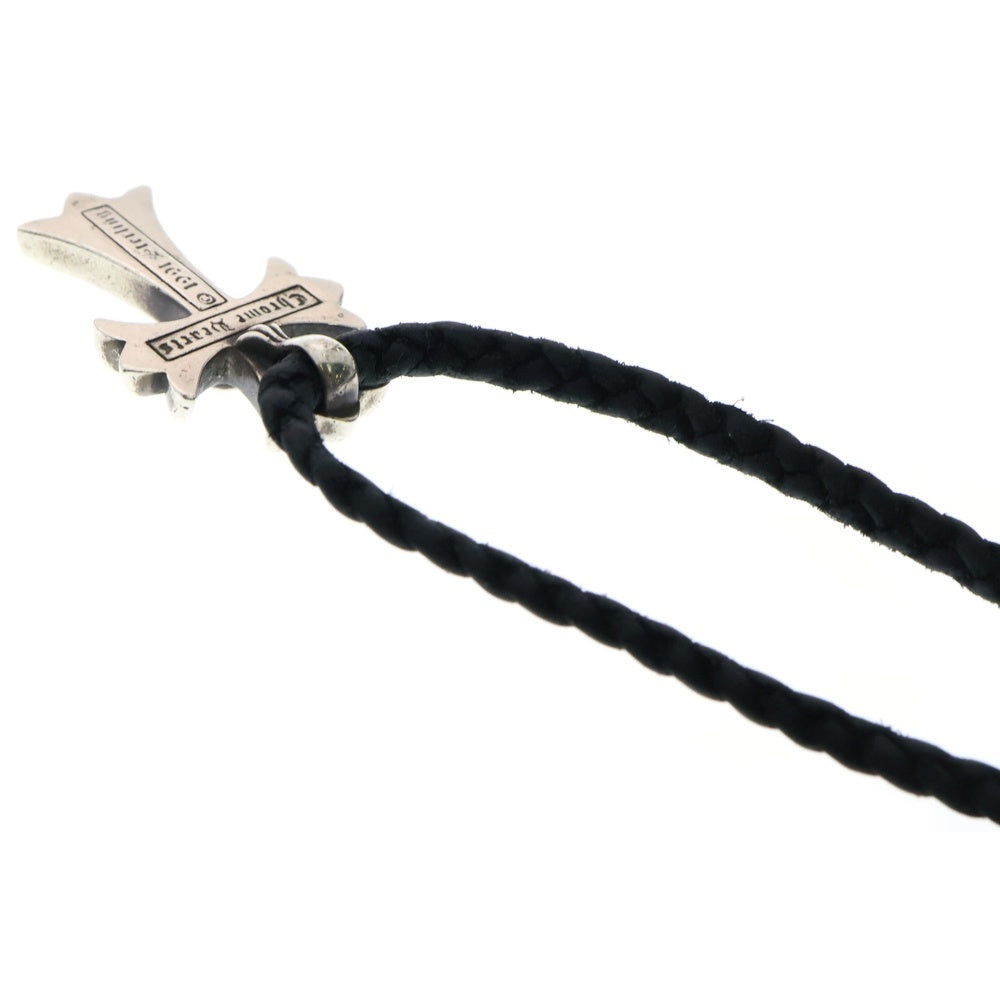 CHROME HEARTS(クロムハーツ) CH CRS SMLスモールCHクロス BC ボロチップブレイド ネックレス シルバー BCA220