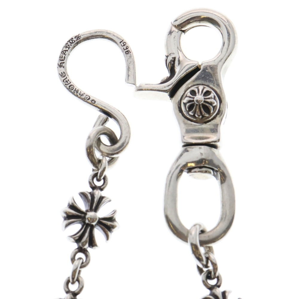 CHROME HEARTS(クロムハーツ) 4C CROSS LONG-T FUCK YOU 1クリップカットアウトCHプラス ファックユー シルバーウォレットチェーン