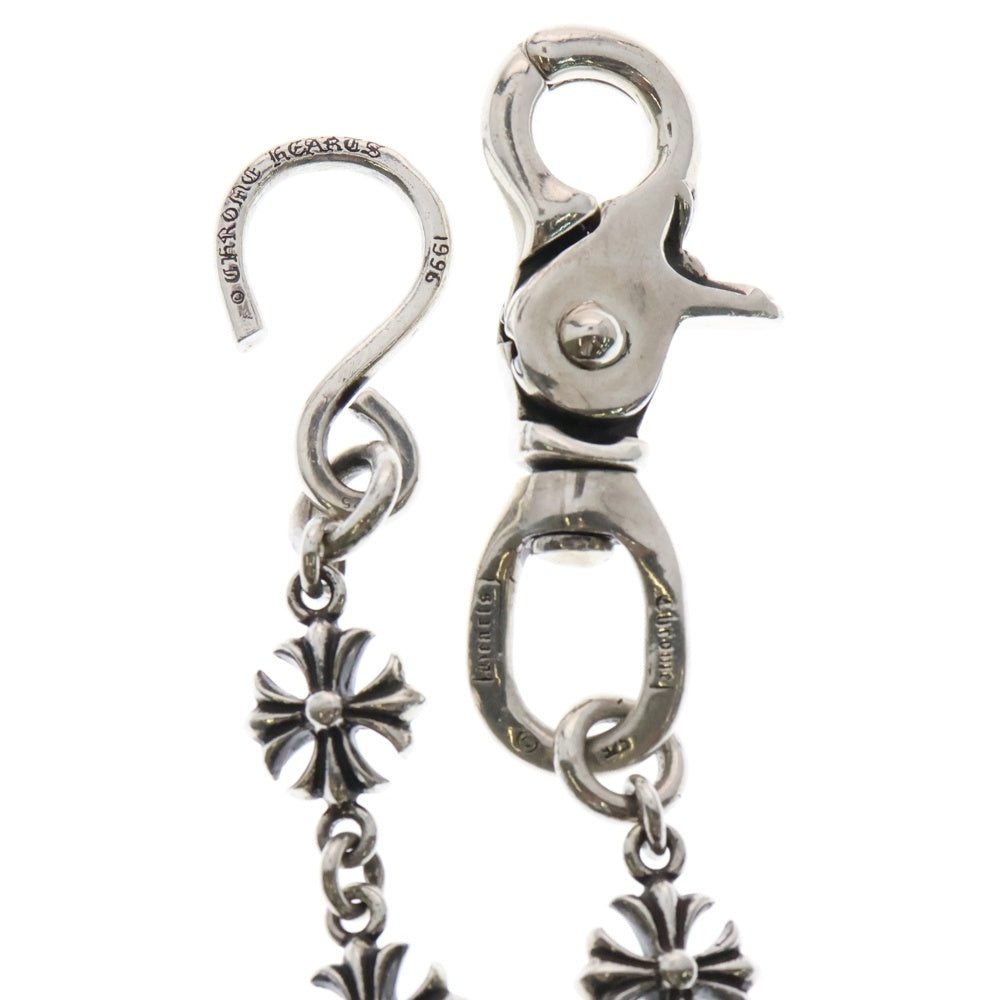 CHROME HEARTS(クロムハーツ) 4C CROSS LONG-T FUCK YOU 1クリップカットアウトCHプラス ファックユー シルバーウォレットチェーン
