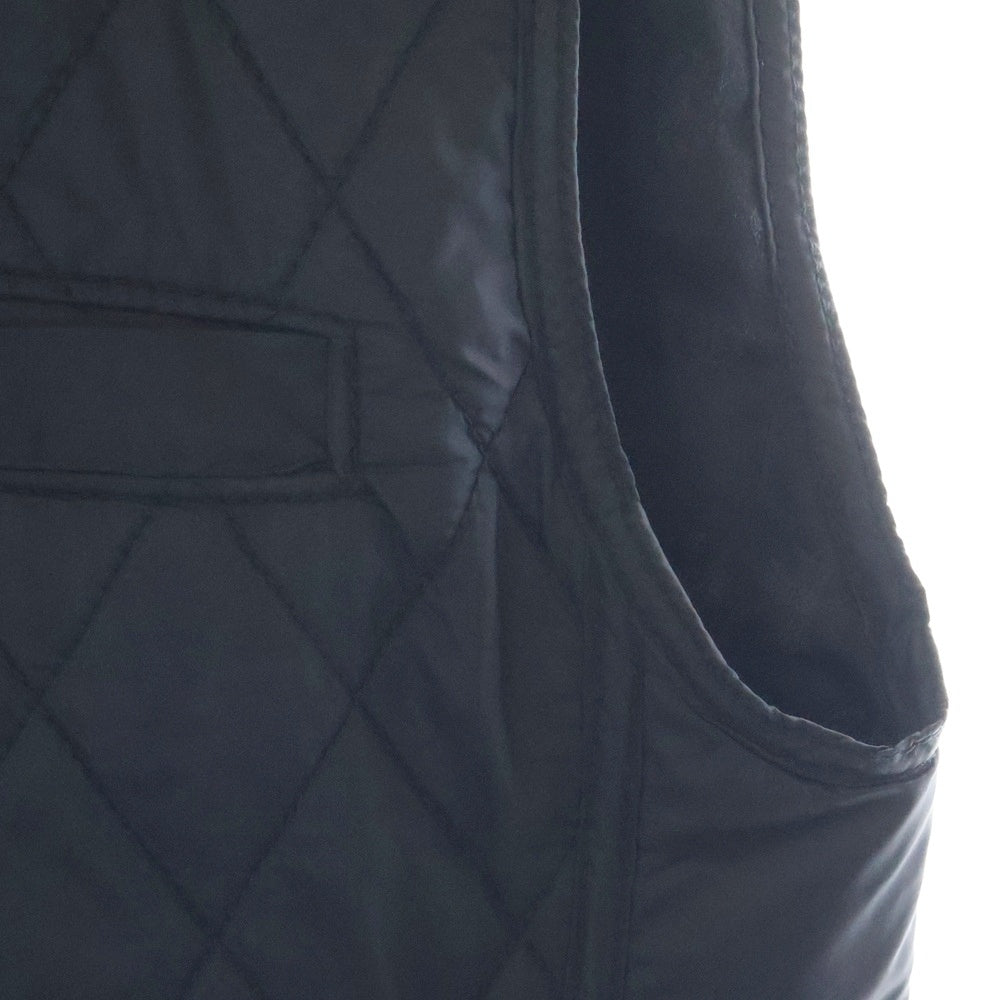 CHROME HEARTS(クロムハーツ) PAPA パパ バッククロスパッチ ロングキルティングベスト ブラック