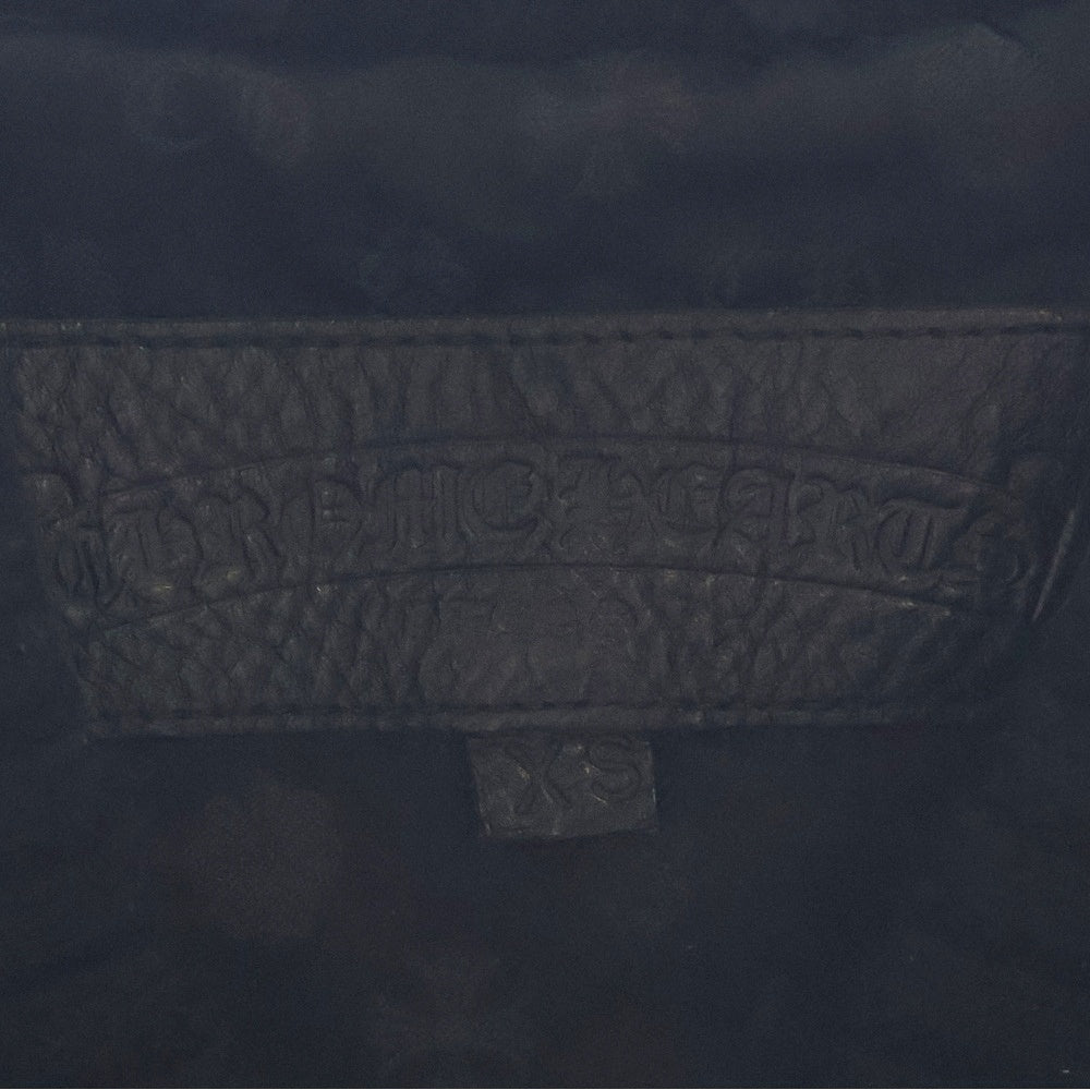 CHROME HEARTS(クロムハーツ) PAPA パパ バッククロスパッチ ロングキルティングベスト ブラック