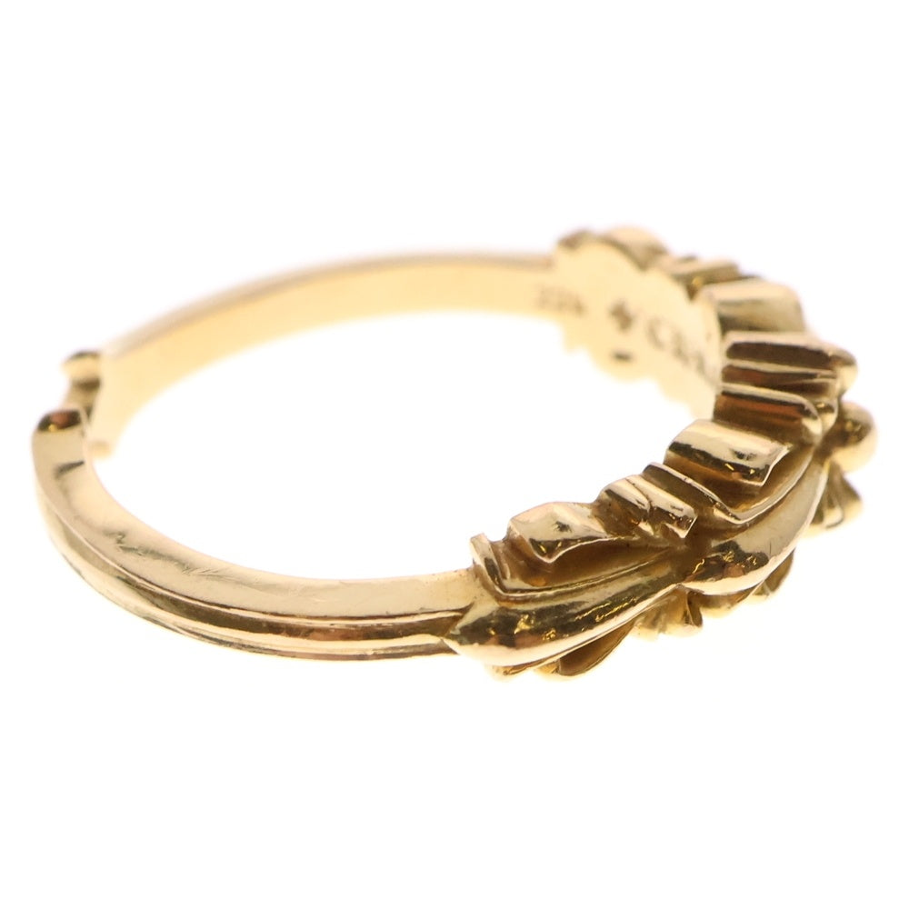 CHROME HEARTS(クロムハーツ) 22K BABYCLSC ベイビークラシック ダブルフローラルクロスリング ゴールド