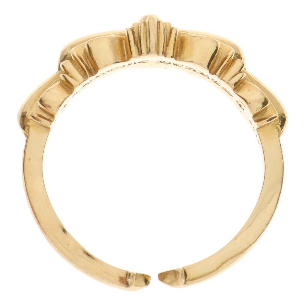 CHROME HEARTS(クロムハーツ) 22K BABYCLSC ベイビークラシック ダブルフローラルクロスリング ゴールド